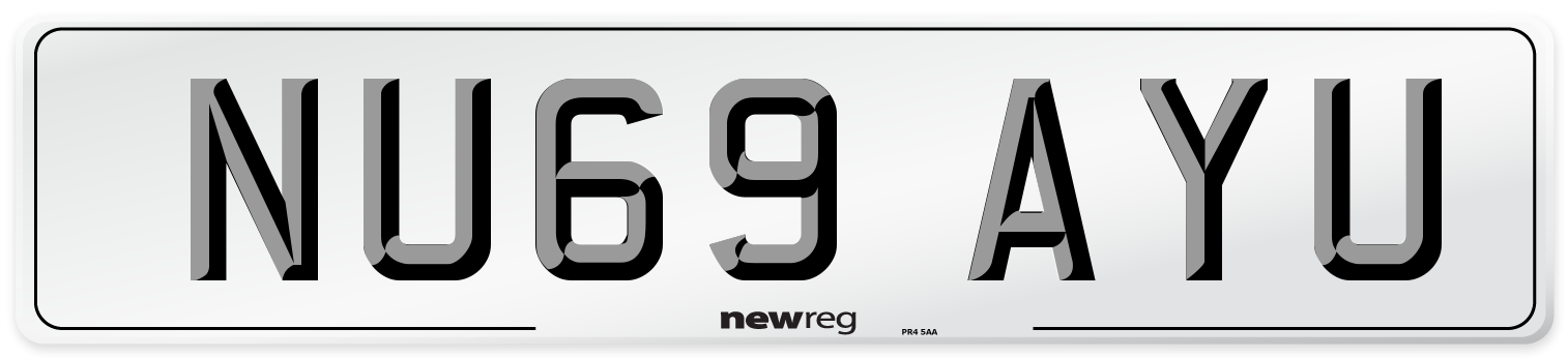 NU69 AYU Number Plate from New Reg